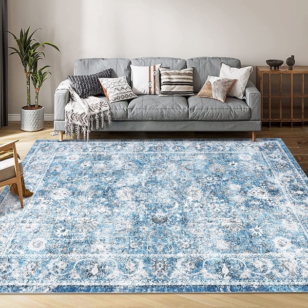Vintage Rugs, Indoor Vintage Living Room Carpet Kitchen Washable