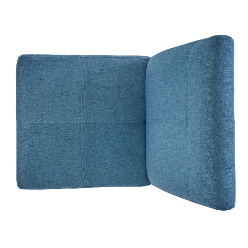 Mid-Century Modern Dining Chairs Set of 2, Upholstered Kitchen Chairs with Wood Legs, Armless Accent Chair