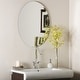 preview thumbnail 11 of 11, Decor Wonderland Frameless Oval Beveled Mirror 22in. x 28in. 