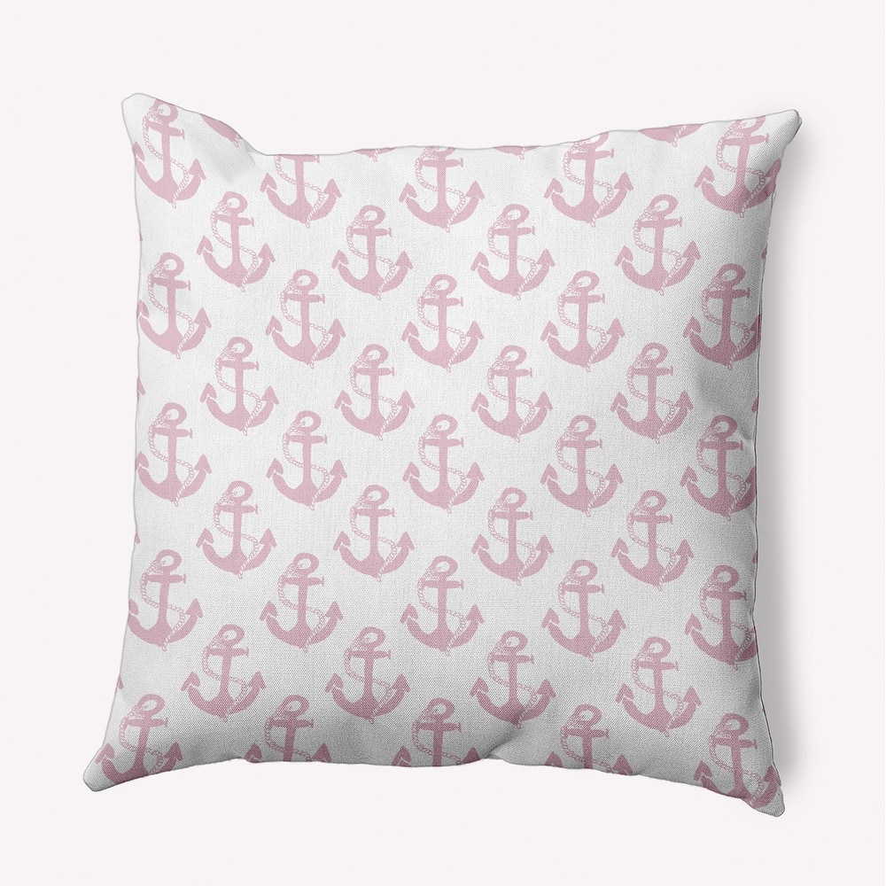 Anchor Pattern Indoor/Outdoor Throw Pillow