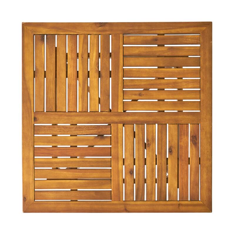 Christopher Knight Home - Ethan 5-Piece Outdoor Dining Set with Durable Acacia Wood Table and Chairs