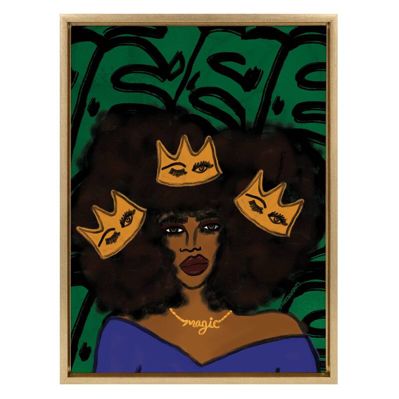 Kate and Laurel Crown by Kendra Dandy of Bouffants and Broken Hearts - 18x24 - Plastic - Gold