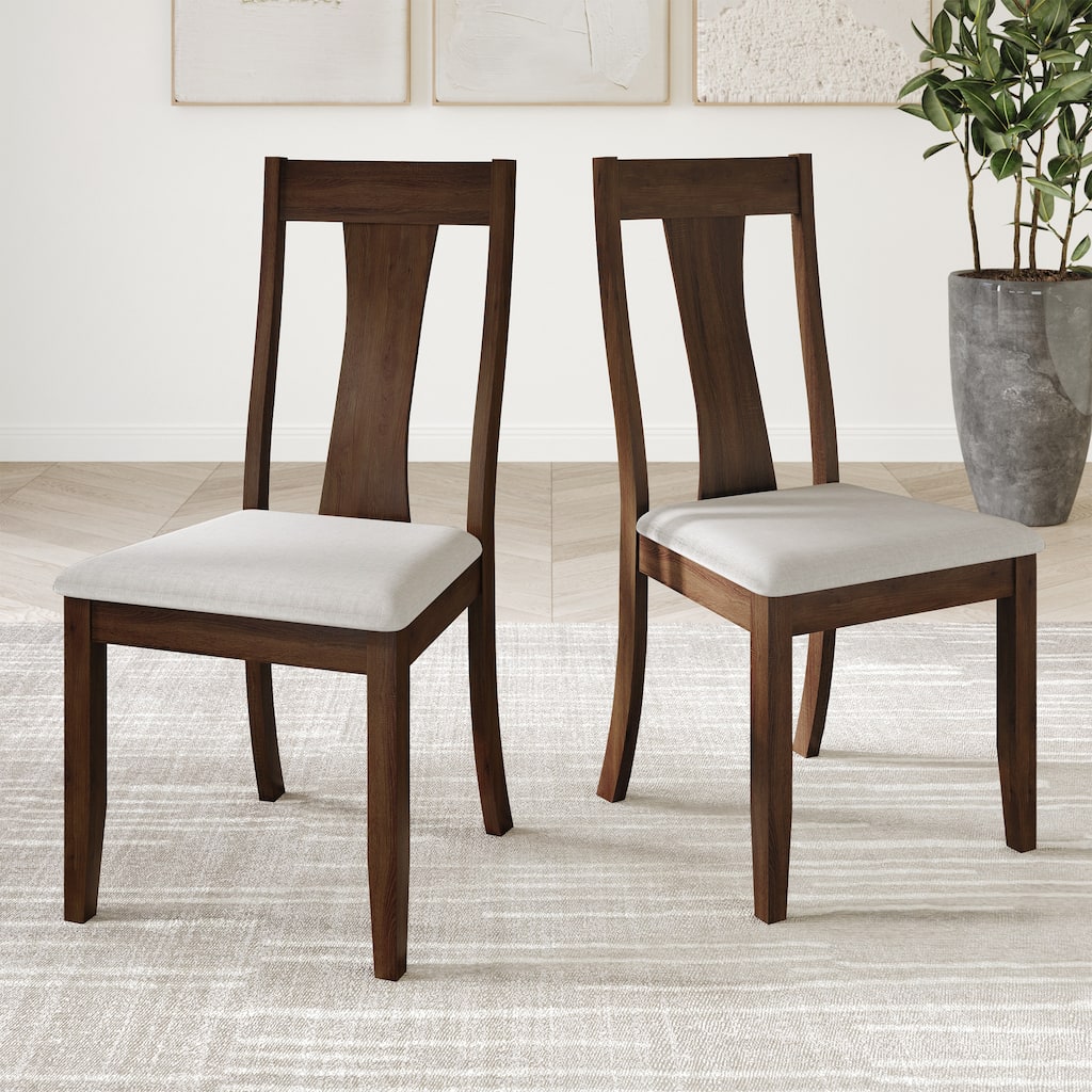 CraftPorch Vintage Style Wooden Dining Chairs (Set of 2)