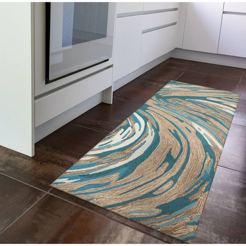 Liora Manne Capri Big Wave Indoor/Outdoor Area Rug