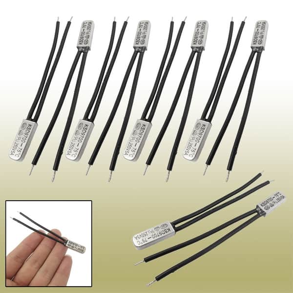 KSD9700 75C N.C Bimetal Temperature Switch Thermal Protector 250V 5A