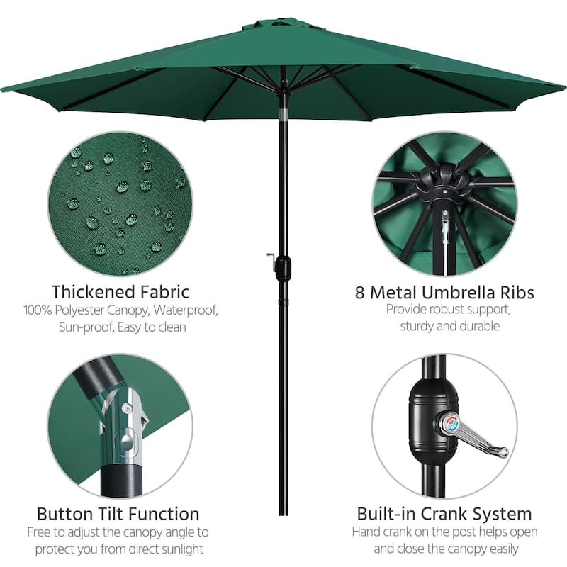 Yaheetech 11FT Patio Umbrella Market Umbrella for Outdoors