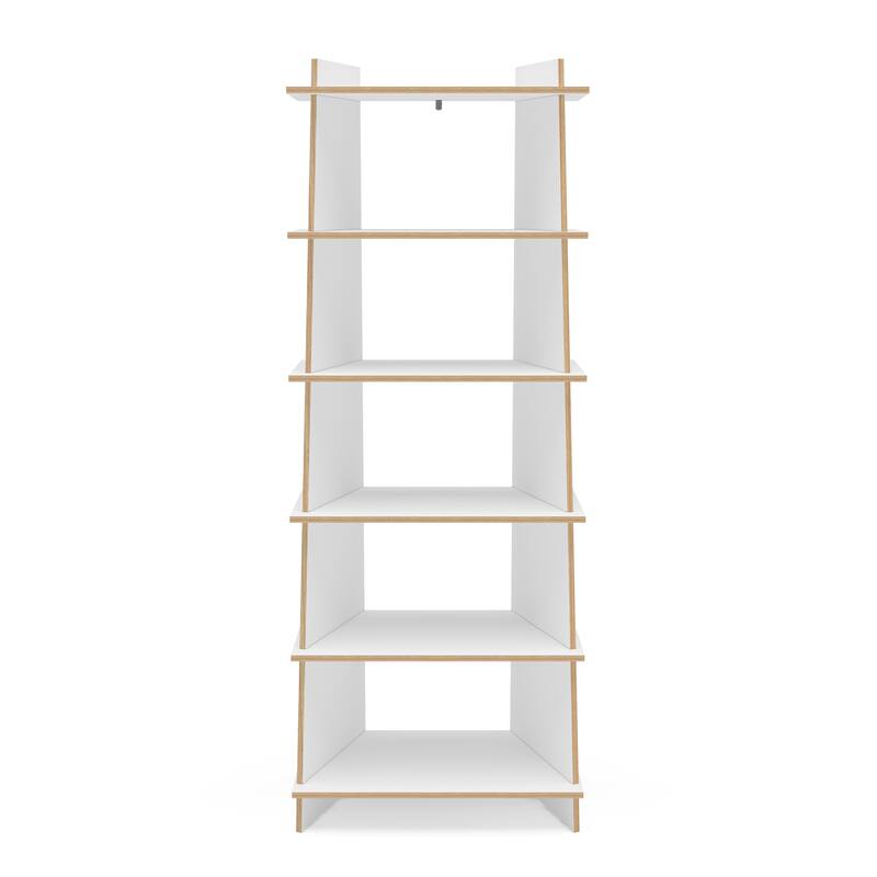EcoFriendly Jade 6 Shelf Open Bookcase