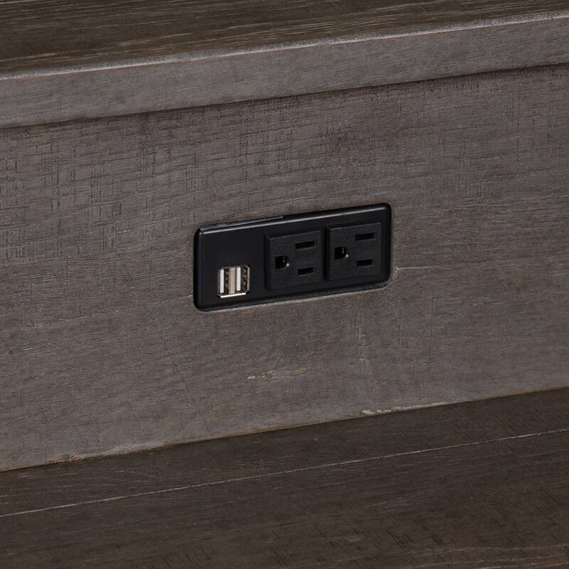 Modern Farmhouse Dusty Charcoal Distressed 4 Piece Set