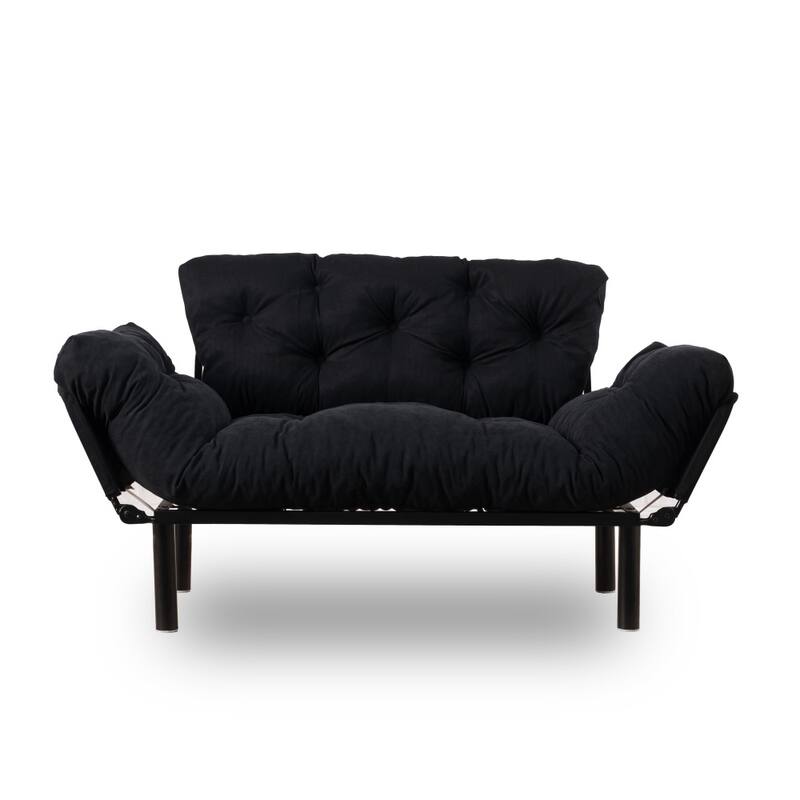 Gazapizm Metal Frame, Tufted Removable Cushions Loveseat