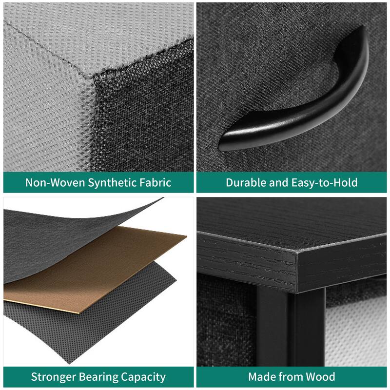 Modern Wide Dresser Storage Tower with 8 Drawers