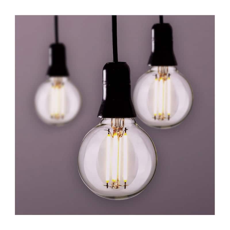 4 Watt G16.5 LED Clear Candelabra Base 5000K 120 Volt 2-Pack
