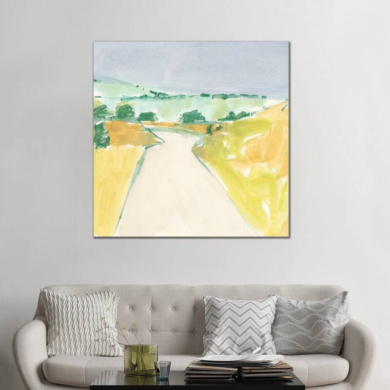 iCanvas "Country Road Sketch II" by Victoria Barnes Canvas Print
