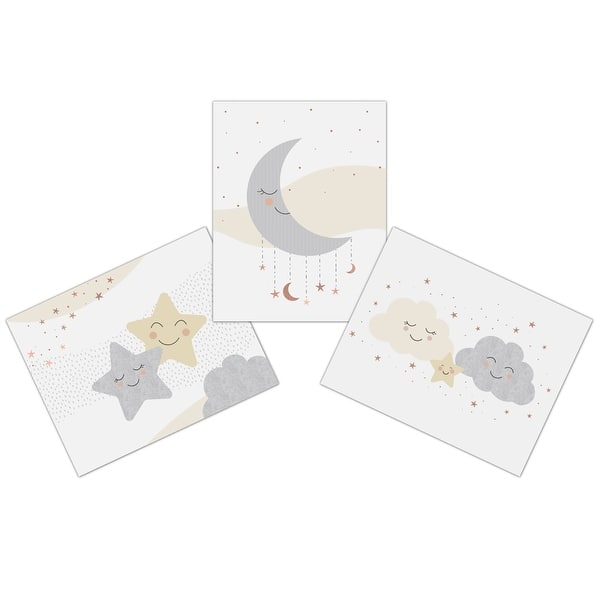 slide 2 of 4, Lambs & Ivy Goodnight Moon 3-Piece Unframed Nursery/Child Wall Art 11” X 14”