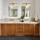 preview thumbnail 5 of 16, 2-Light Modern Linear Dimmable Vanity Light Wall Sconce