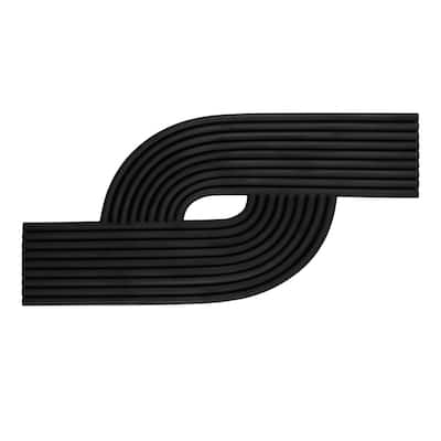 Bauhaus Eye Recycled Steel Black Wall Sculpture