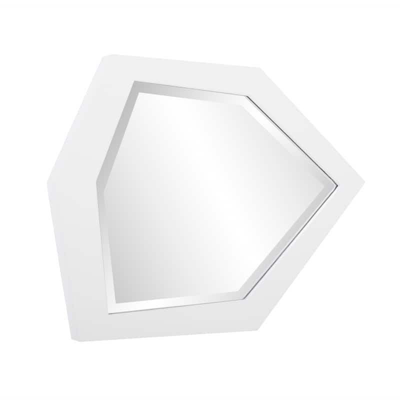 Allan Andrews Contemporary Asymmetrical Abstract Framed Wall Mirror