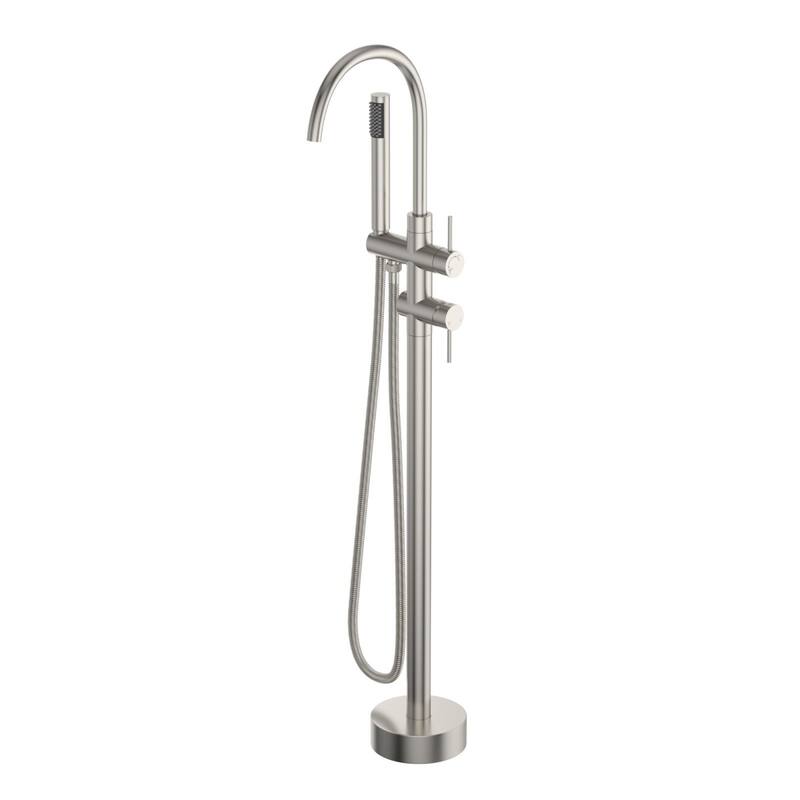 Lordear Bathtub Faucet Tub Filler Swivel Faucet with Hand Shower, Swivel Spout