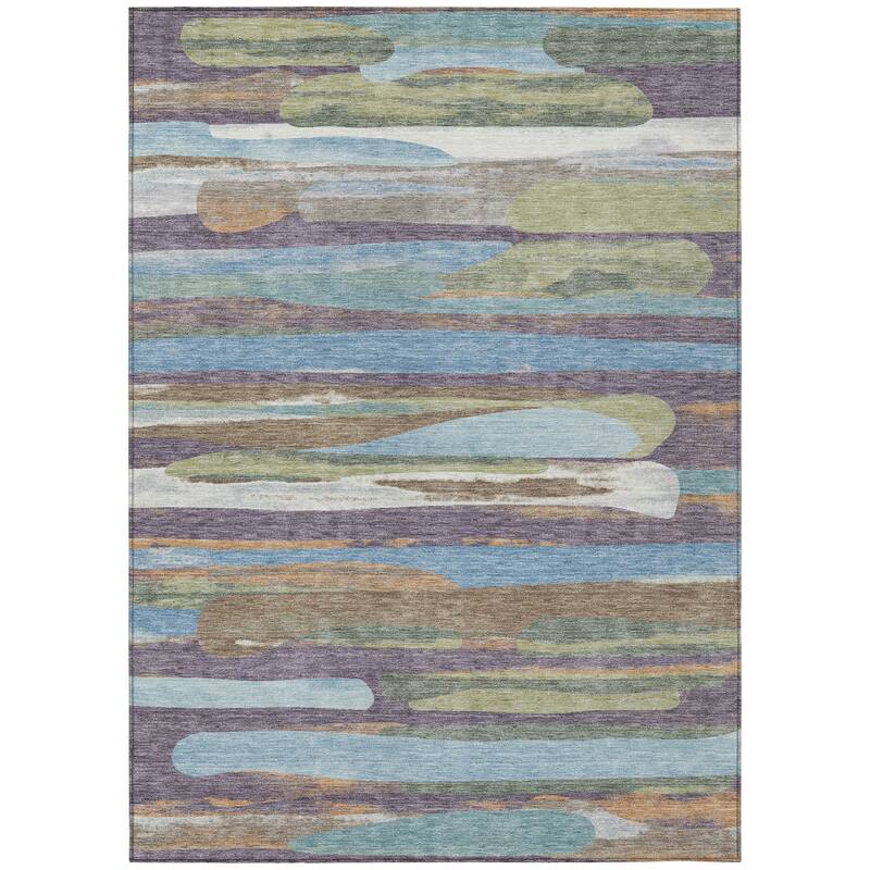 Machine Washable Indoor/ Outdoor Casual Merriam Chantille Rug
