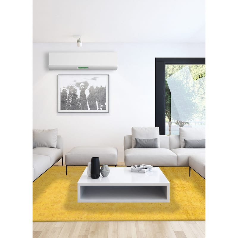 ECARPETGALLERY Hand-knotted Vibrance Gold Wool Rug - 6'0 x 9'0