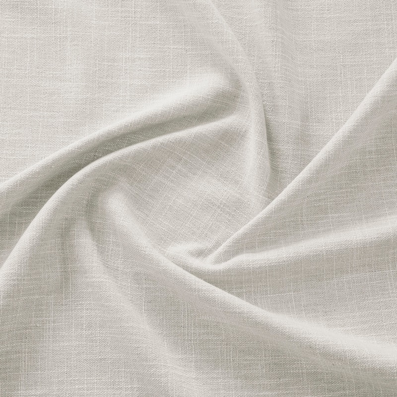 Exclusive Fabrics Basic Faux Linen Curtain Pair - 2 Panels - Light Filtering Window Curtains