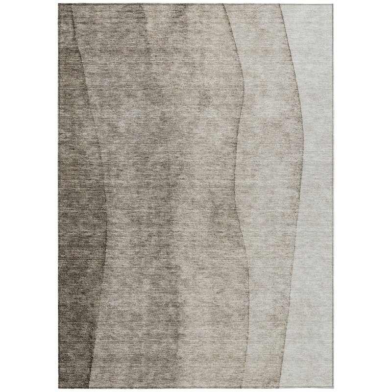 HomeRoots Ombre Transitional Rectangle Outdoor Rug