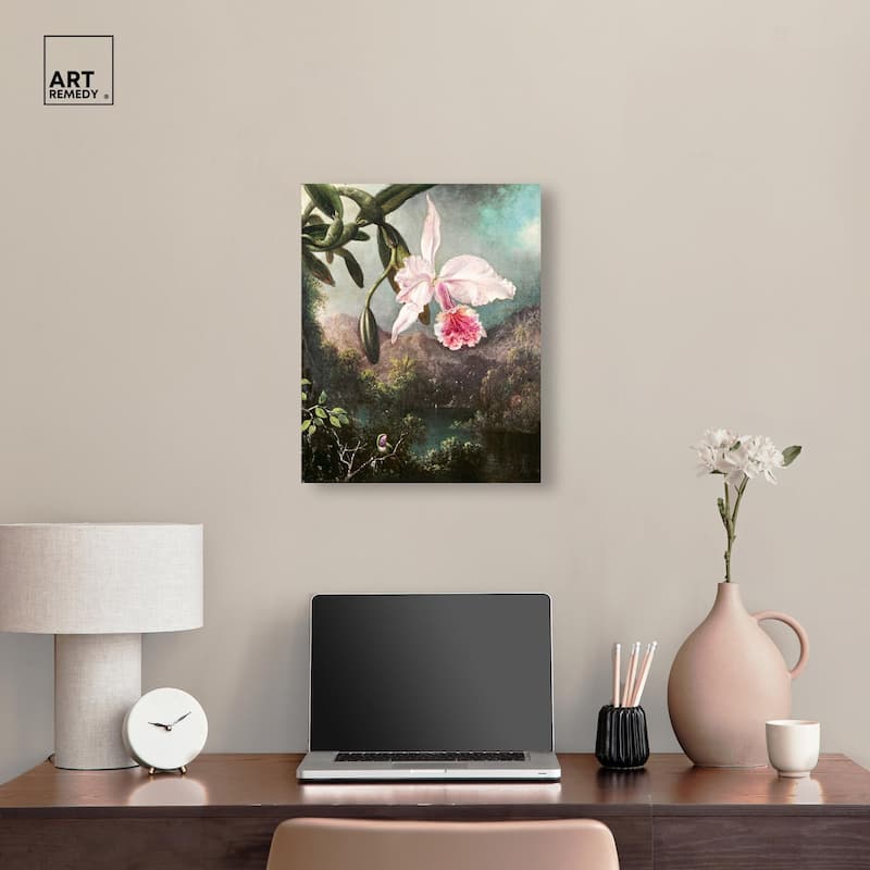 Orchid Blossoms 1873 Canvas by Art Remedy, Gallery Wrapped