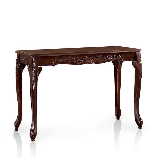 Shop Furniture Of America Nist Traditional Cherry Solid Wood Sofa