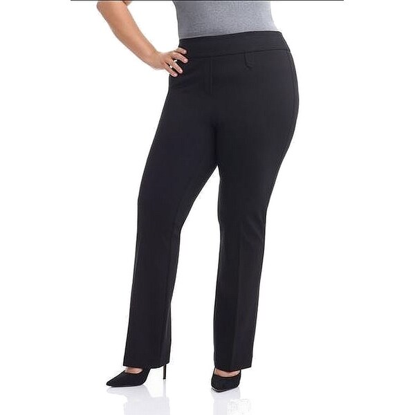 Shop Rekucci Brown Women's Size 16W Plus Stretch Tummy Control Pants