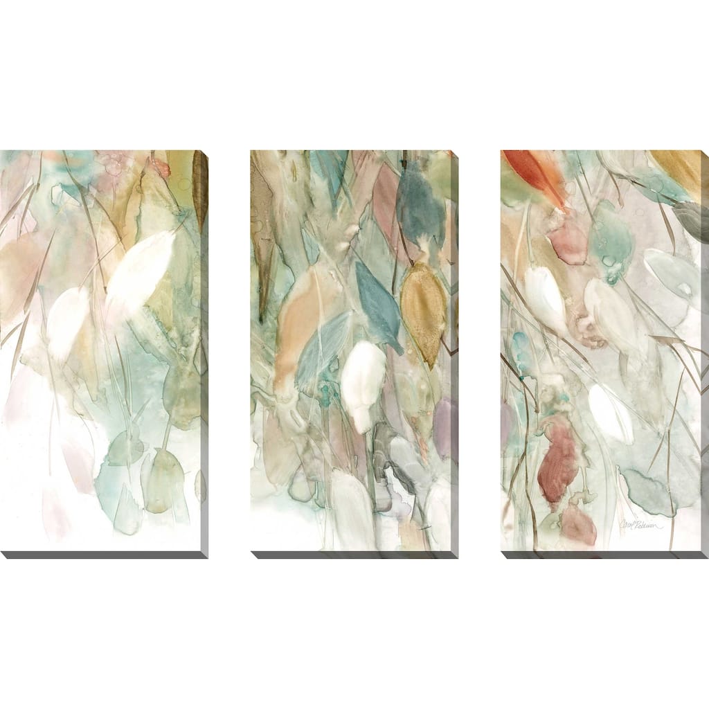 "Rainy Cascade I" by Carol Robinson 3 Piece Set on Canvas