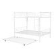 preview thumbnail 6 of 9, Elegant Full Over Full Metal Bunk Bed with Trundle