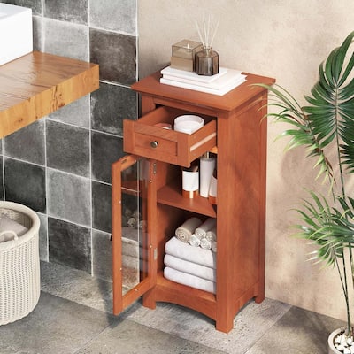 Freestanding Bathroom Storage Cabinet Narrow Bathroom Organizer