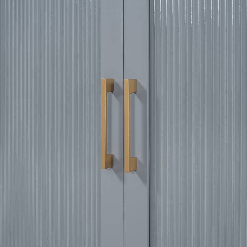 Queen Wood Murphy Bed, Modern Murphy Bed Chest with Metal Leg, Home Folded Bed Frame with Wood Slat Support for Small Room