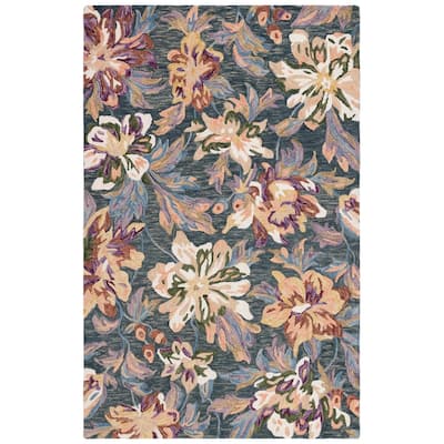 SAFAVIEH Handmade Blossom Ragnhild French Country Floral Wool Rug