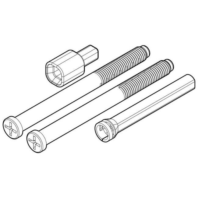 Kwikset Deadbolt Thick Door Extension Kit - Satin Nickel