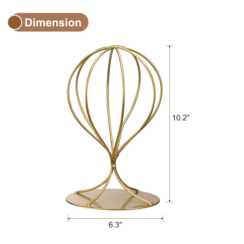 Hat Display Stand, 1Pcs Stylish Women Closet Hat Rack - Gold - 10"