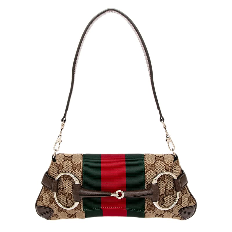 Gucci Horsebit Chain Small Shoulder Bag - Beige