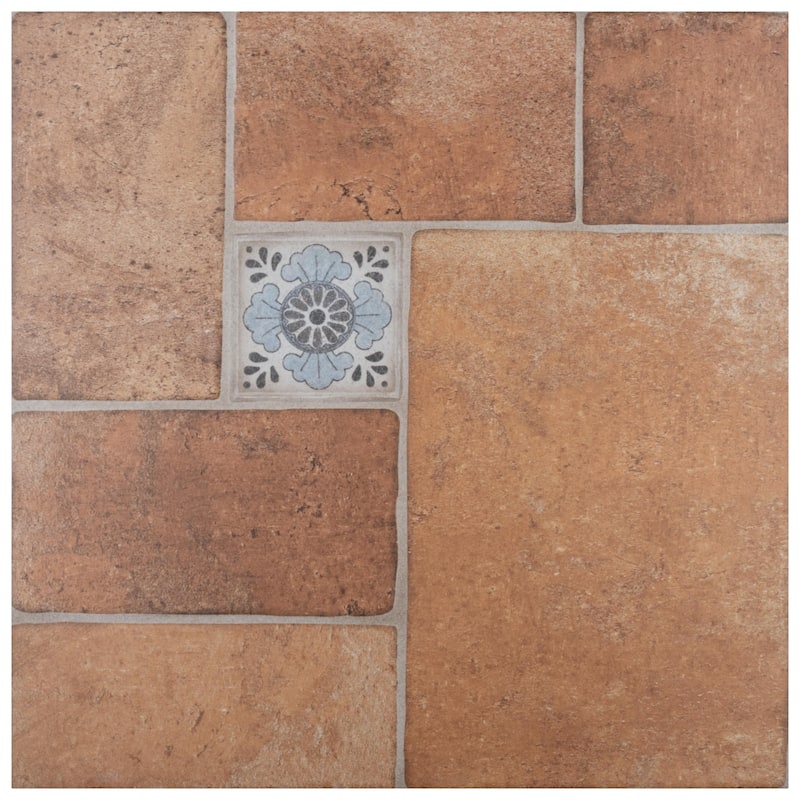 Merola Tile Tovar Cotto 17-3/4" x 17-3/4" Ceramic Floor and Wall Tile