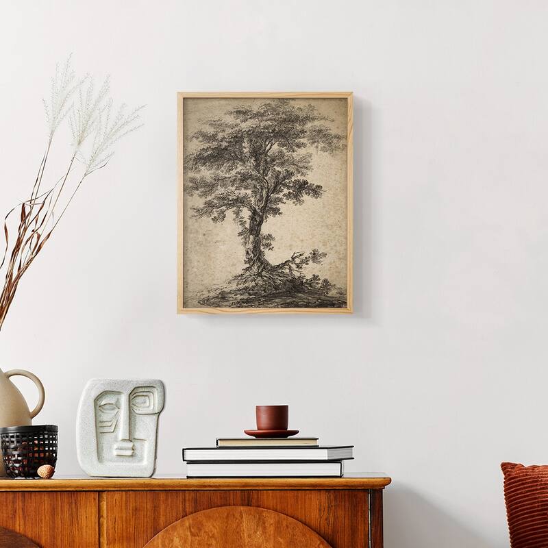 Vintage Sketch CII -Framed Print