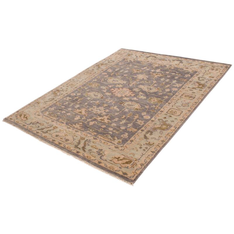 ECARPETGALLERY Hand-knotted Jules Serapi Grey Wool Rug - 7'10 x 9'11