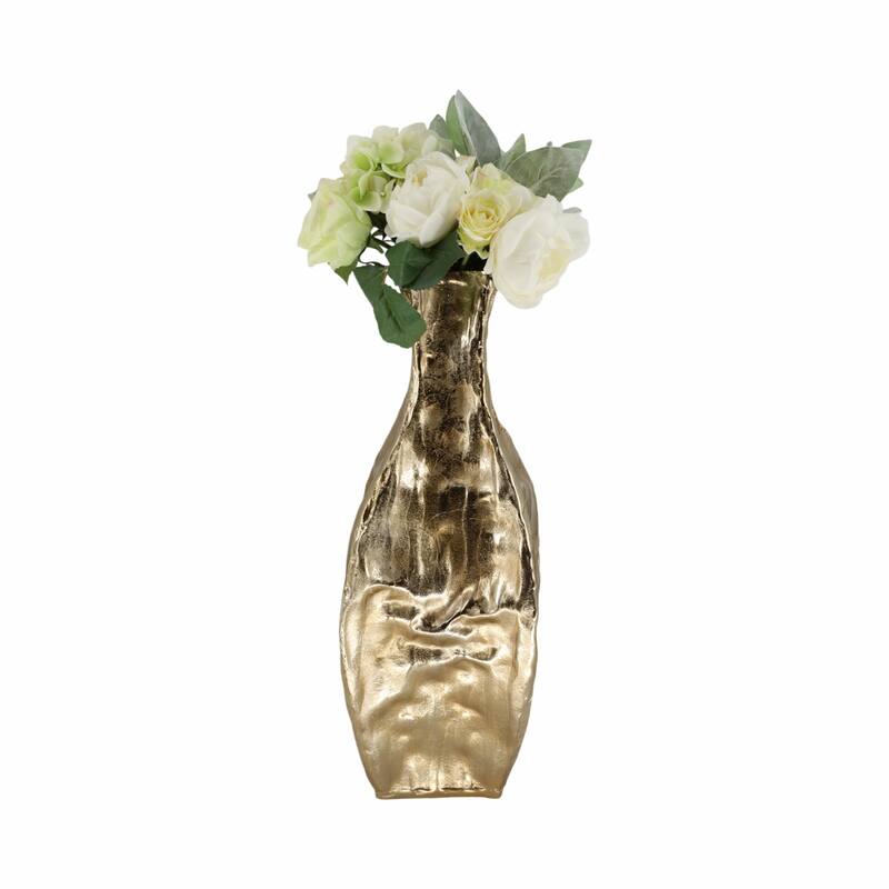 Aluminum Decorative Vase Minimalist Geometric Sculptural Modern Accent