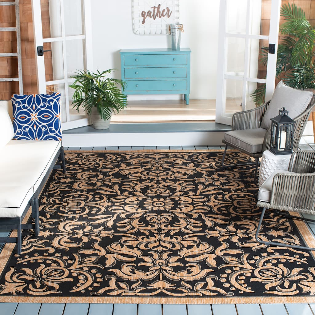 SAFAVIEH, Courtyard Orlanda Indoor/ Outdoor Waterproof Patio Backyard Rug