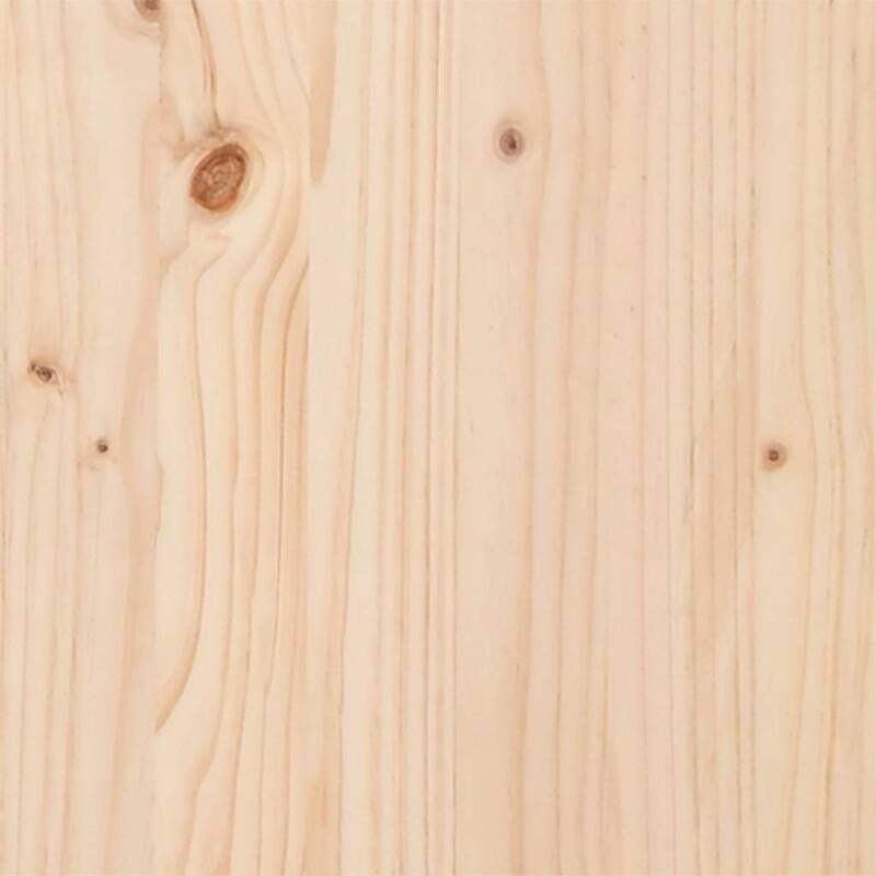 vidaXL Table Top Natural wood color Solid pine wood 15.7x15.7 in - 15.7 x 15.7 x 0.7 in