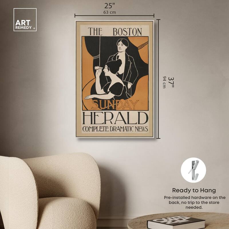 Sunday Herald 1893 Canvas by Art Remedy