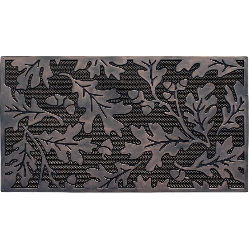 A1HC Rubber Pin Mat, Beautifully Copper Hand Finished Doormat, 18"X30"