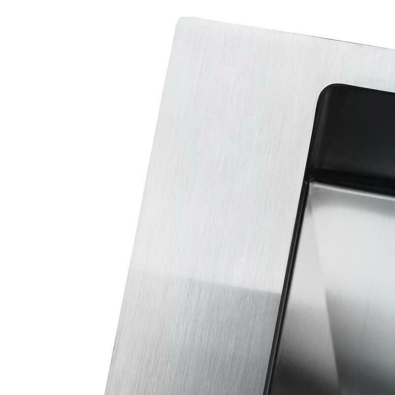 33" Stainless Steel Drop-in Kitchen Sink, Single Bowl Topmount Sink - 33" X 22"