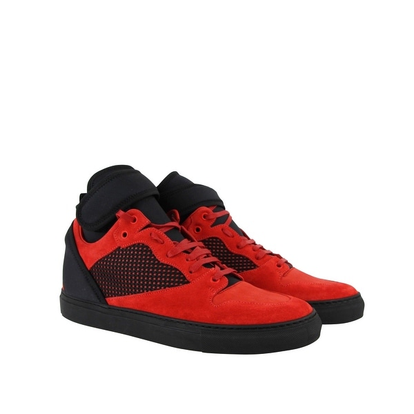 Red Suede Leather Sneakers 412349 6561 