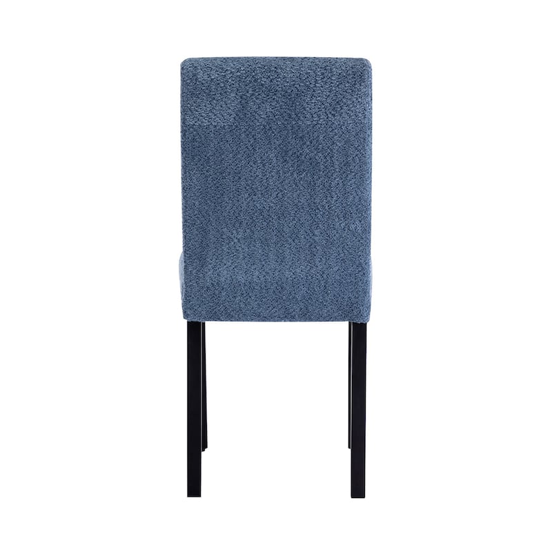 Porthos Home Bleiz Teddy Fabric Dining Chairs with Rubberwood Legs, Set of 4
