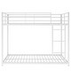 preview thumbnail 8 of 9, Full over Full Metal Bunk Bed with Ladder and Guardrails, White