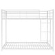 preview thumbnail 8 of 9, Modern & Convenient Design Full over Full Metal Bunk Bed with Built-in Ladder and Full-length Guardrail, Sturdy Frame, White