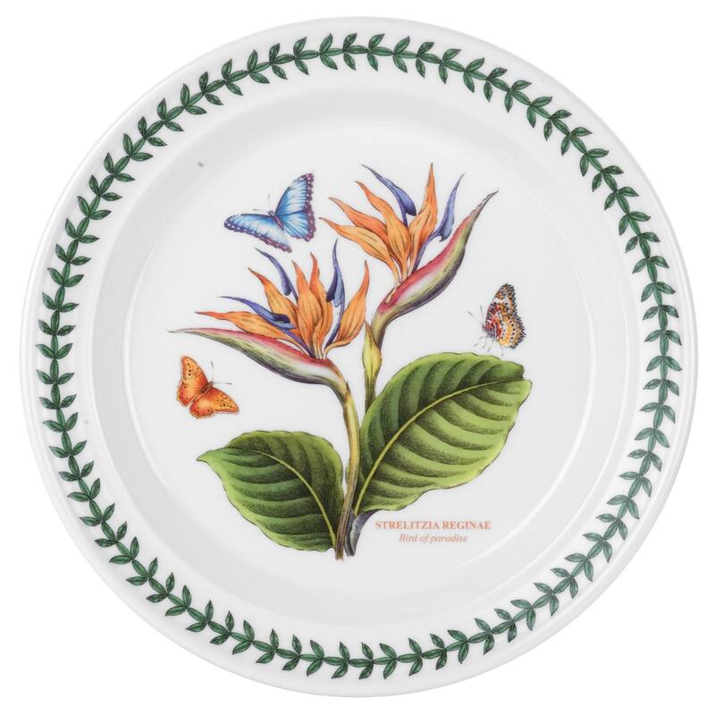 Portmeirion Exotic Botanic Garden Dinner Plate - 10.5 inches - Bird of Paradise